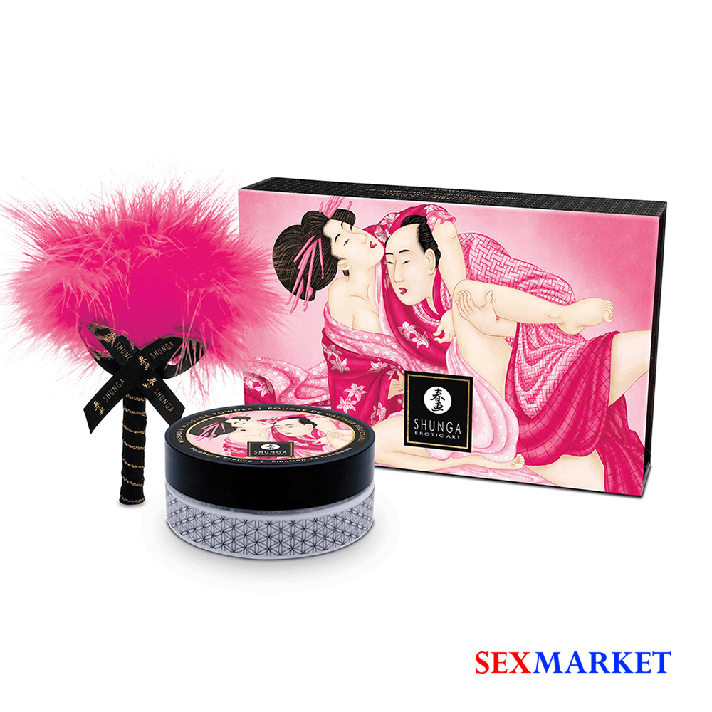 SHUNGA Kissable Massage Powder Raspberry 75g