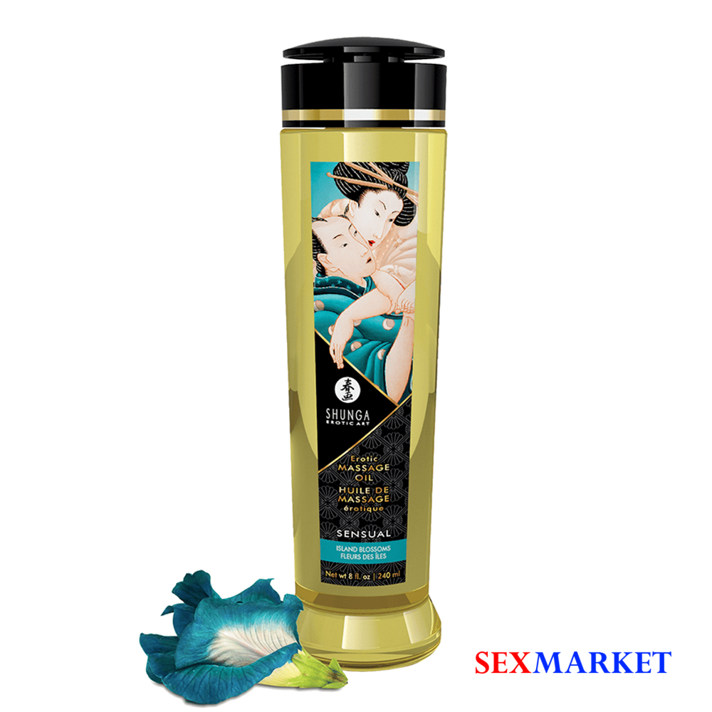 SHUNGA Massage Öl Sensual (Island Blossoms) 240ml