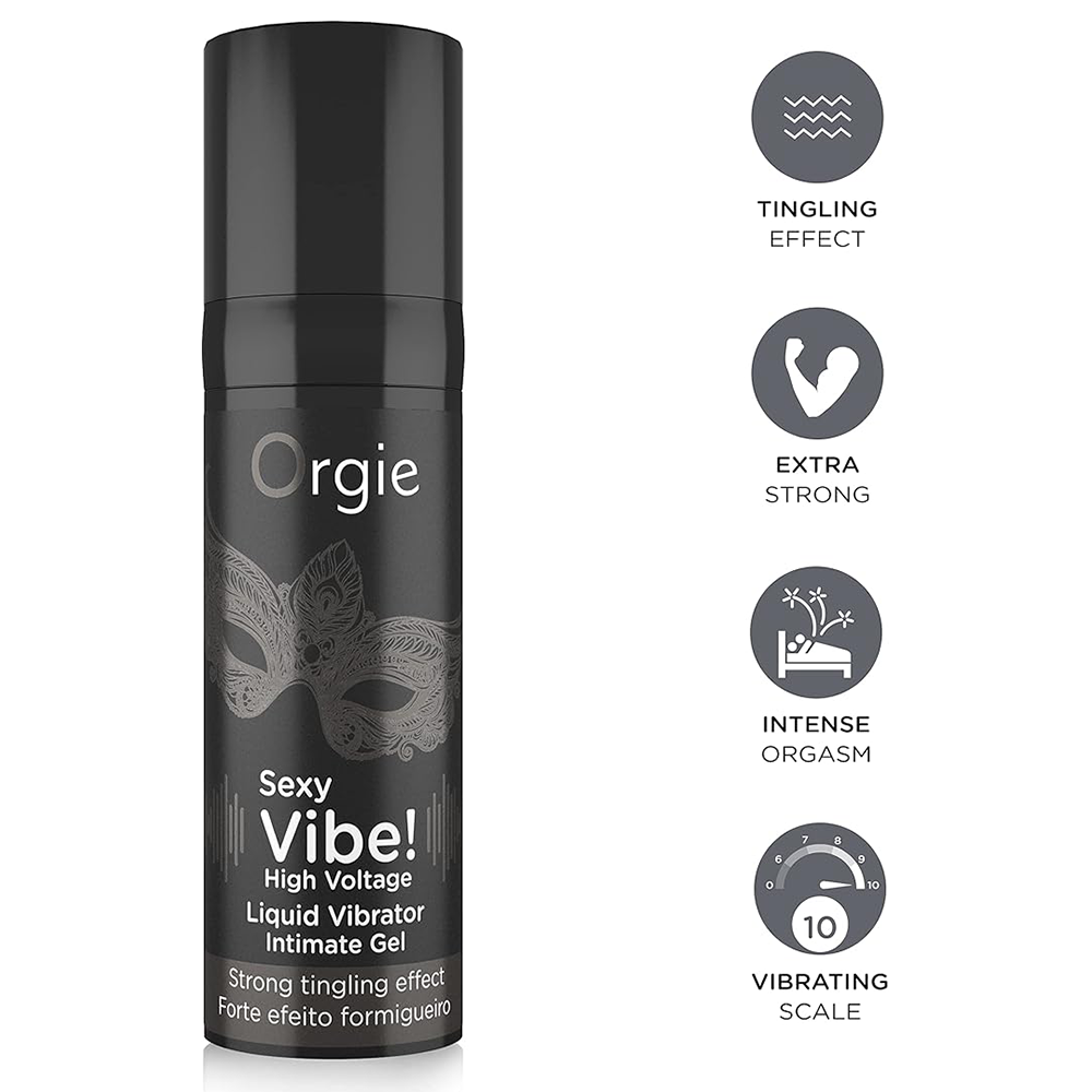 ORGIE Sexy Vibe! High Voltage - Liquid Vibrator 15ml - Image 2