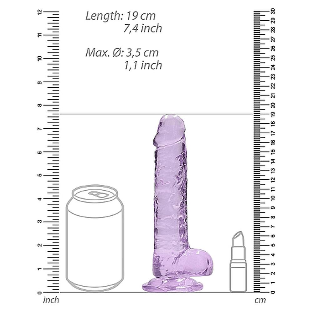 RealRock - Crystal Clear Dildo - Image 3