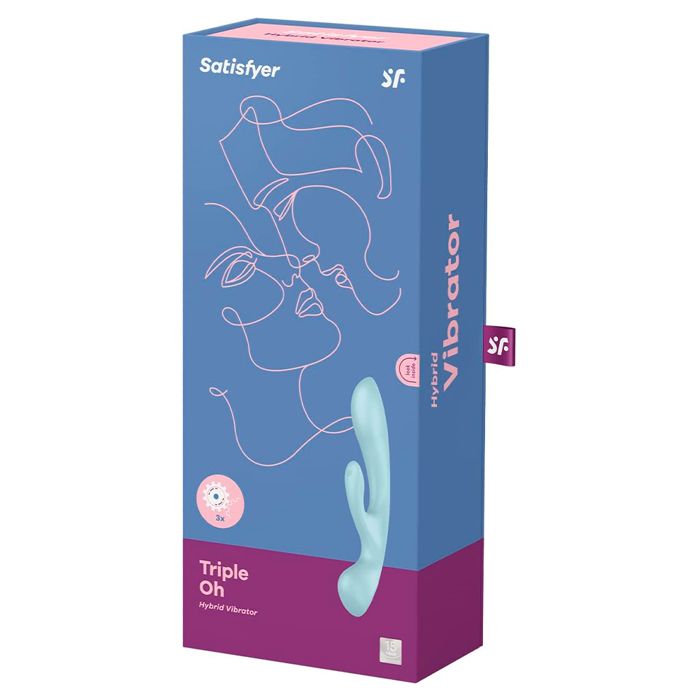 SATISFYER Triple Oh light blue
